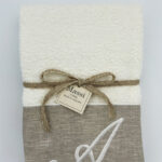 Set Asciugamano Viso e Ospite con Cifra