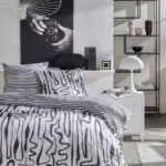 VALKOMUSTA Parure Copripiumino1,5 Piazza