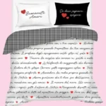 Copripiumino Matrimoniale Solo Cuore Camomilla