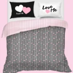 Copripiumino Matrimoniale Love Me Camomilla