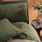 Massi Casa C/Lenzuolo con Bordi e Federe Puro Lino