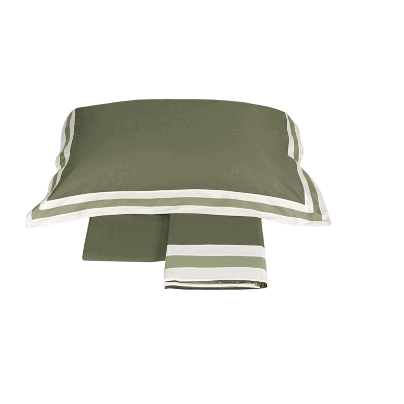 sentieri-completo-lenzuola verde Fazzini Sentieri Completo Lenzuola Matrimoniale - immagine 1