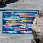 Poisson Blu Tappetino Decorativo